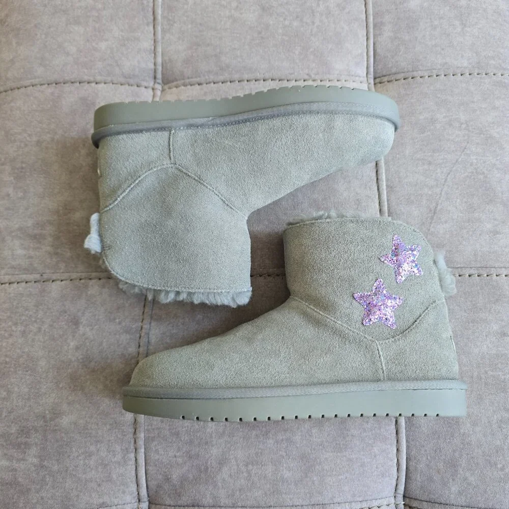NWT Koolaburra By UGG Girl's Koola Star Mini Booties Size 4